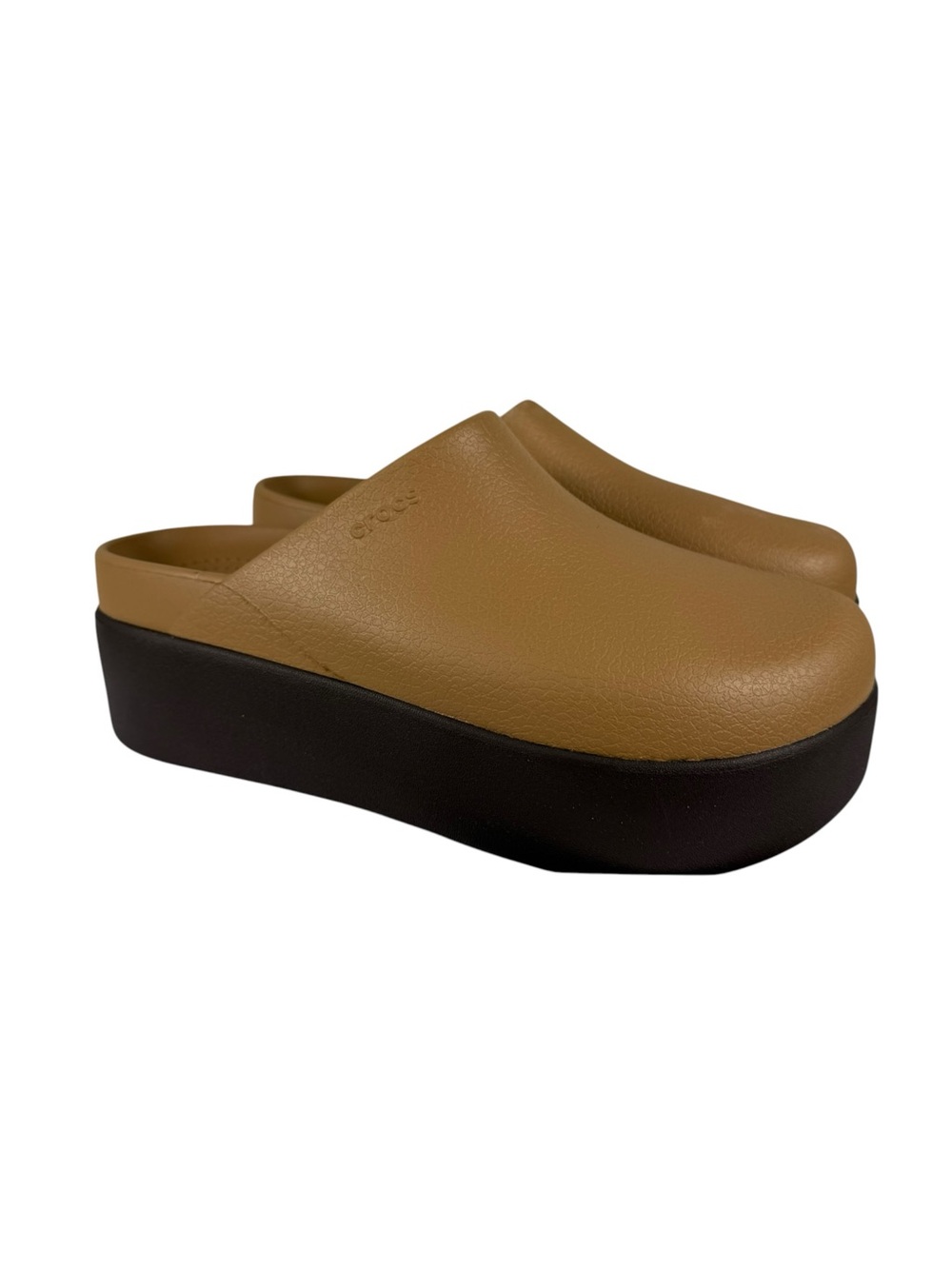 NEW Crocs Dylan Platform Clogs Sepia Brown Tan Sz 9